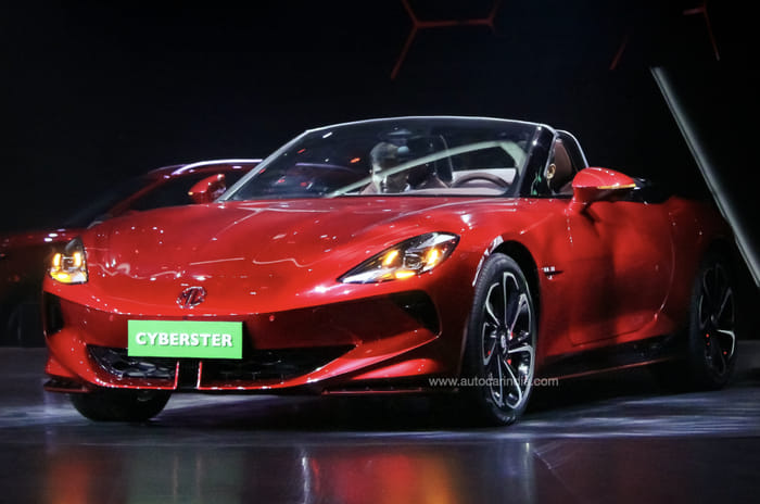 MG Cyberster electric sportscar makes India debut
